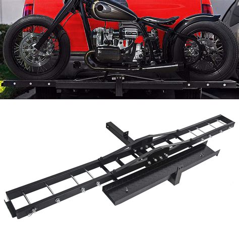 Motorcycle Scooter Dirt Bike Carrier Hauler Hitch Mount Rack With