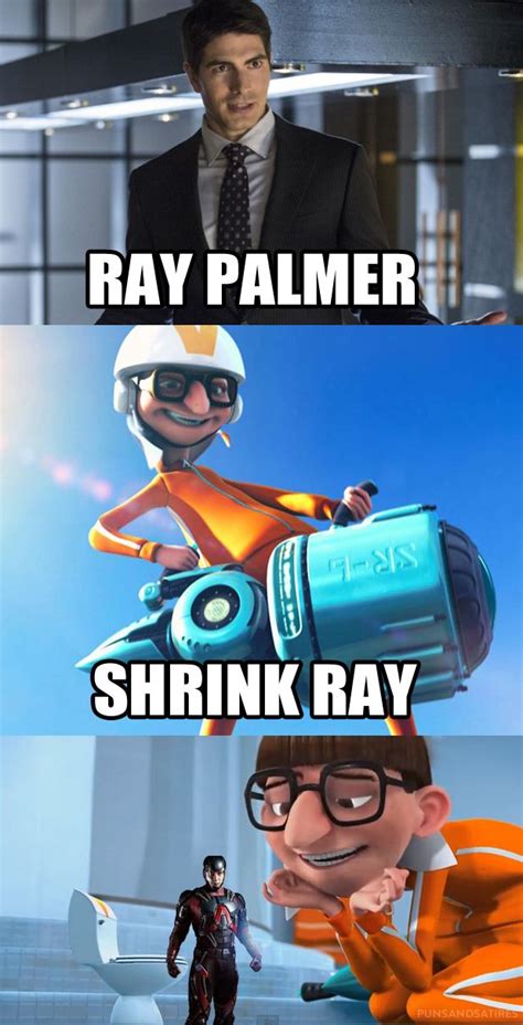 Shrink Ray Palmer The Atom A Marvel Meets Despicable Me Meme By