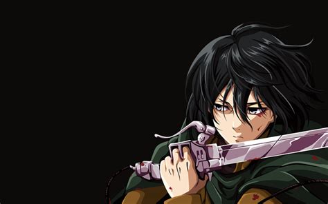 Download Wallpapers Mikasa Ackerman 4k Sword Attack On Titan Manga Shingeki No Kyojin For