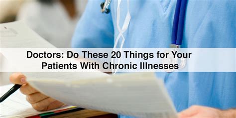 doctors do these 20 things for your patients with chronic illnesses the mighty