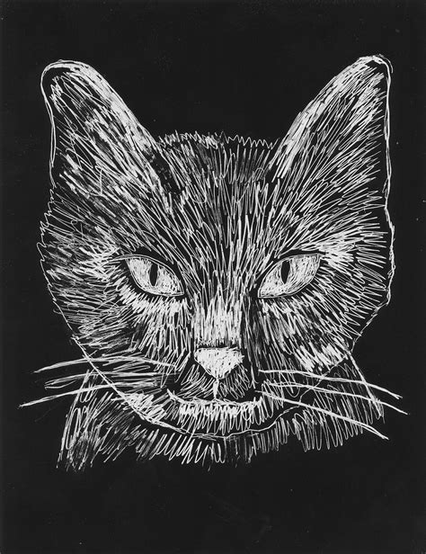There's so much creative coloring fun to be done! Scratch Art Cat Face | Art Projects for Kids