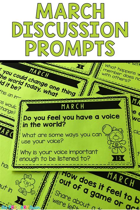 Reflection Prompts To Guide Classroom Discussions In March Classroom