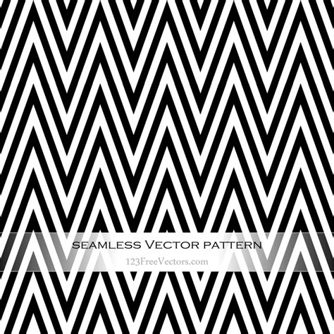 Black And White Chevron Seamless Pattern Vector