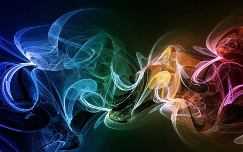 Abstract Colorful Smoke Art Wallpaper 1920x1200 9823