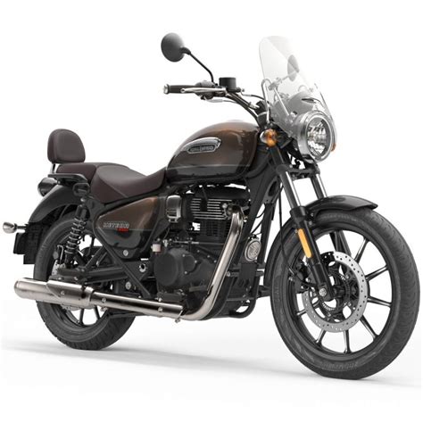The bullet 350 standard comes with drum front brakes and drum rear brakes. 2021 Royal Enfield Meteor 350 First Look (7 Fast Facts ...