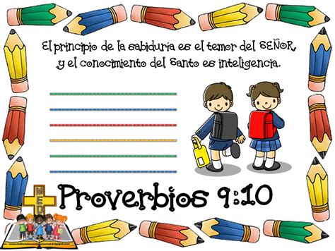 Proverbios 910 Escuela Dominical Escuela Manualidades Para Escuela