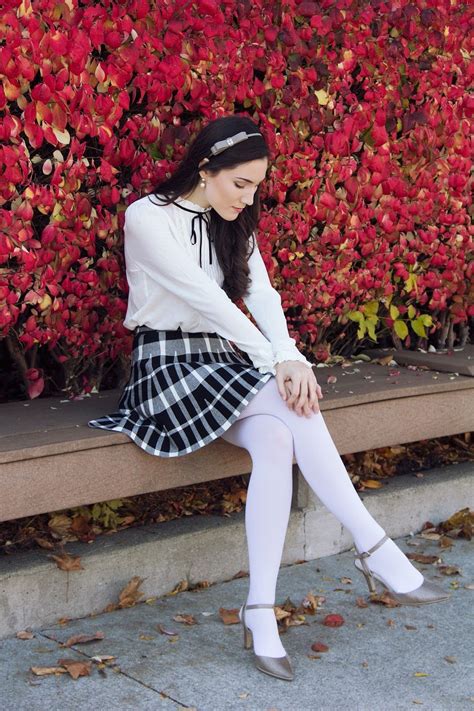 White Pantyhose Tights Outfit Fashion Tights