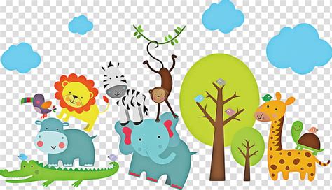 Jungle Tree Safari Tendercare Pediatrics Drawing Cartoon Child Art