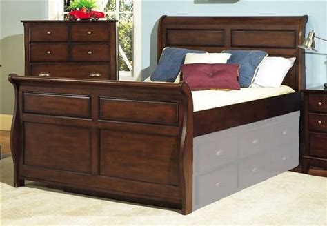 Samuel Lawrence Pepper Creek Wood Twin Sleigh Bed Trundle Not Included