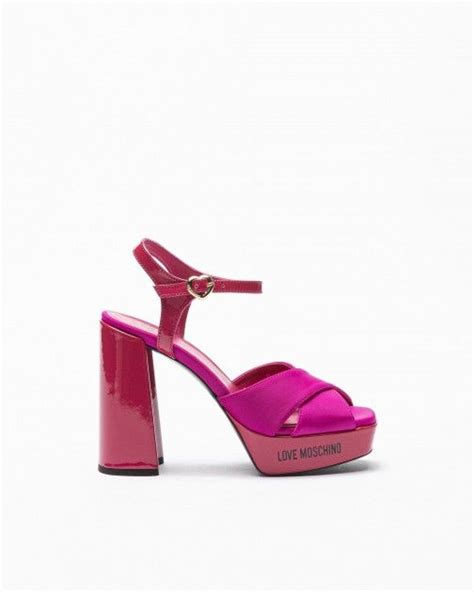 Love Moschino Ja1605cg1g Pink High Heeled Sandals 143 1605ct 12