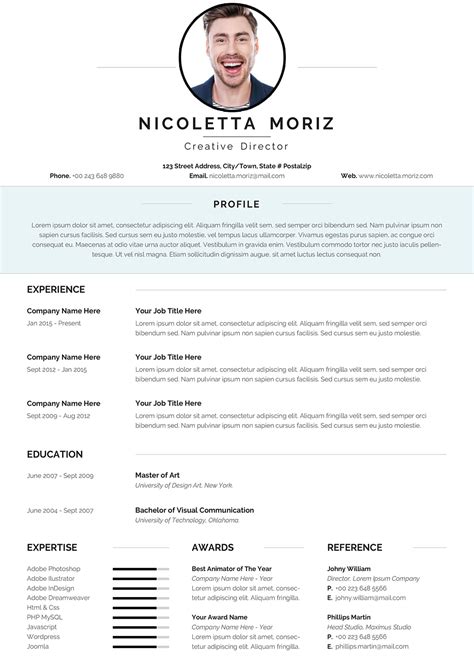 Professional resume format examples for 2021. Swiss Style CV Template for 2021 to download Word format (DOC/DOCX)