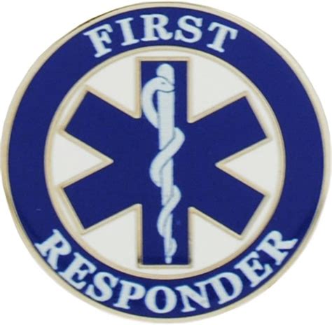 Ems First Responder Firefighter Paramedic Lapel Pin Enamel Etsy