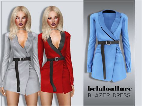 The Sims Resource Belaloallureblazer Dress