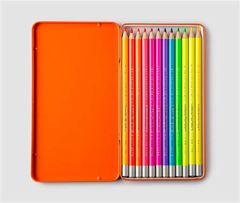 Printworks 12 Colour Pencils Neon