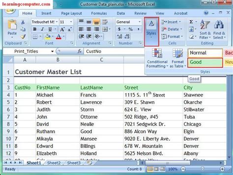 Microsoft Excel Tutorial Page Layout Tab Softknowledges Blog