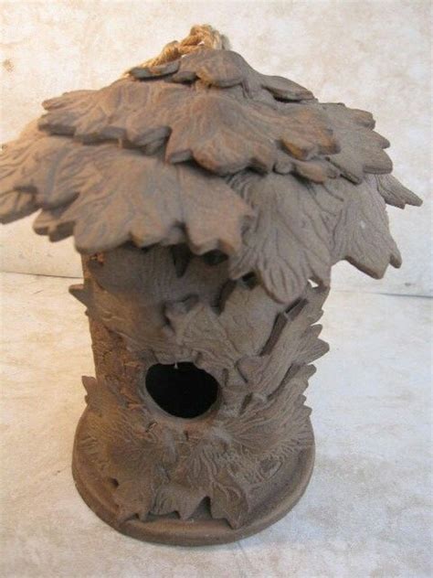 Leafy Bird House Ceramic Birdhouse Pottery Houses Clay