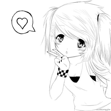 Anime Coloring Pages For Teenagers Coloring4free