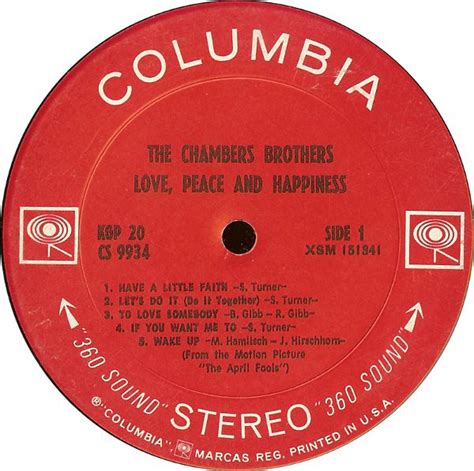 The Chambers Brothers Love Peace And Happiness Live