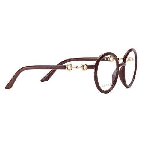 Gucci Round Frame Optical Glasses Brown Gucci Eyewear Avvenice