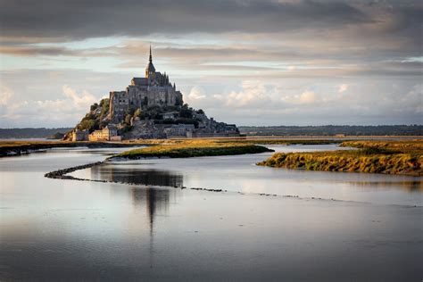 Mont Saint Michel From A Drone France