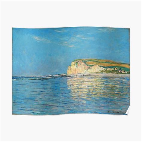 High Resolution Monet Low Tide At Pourville Poster By Goldenanchor