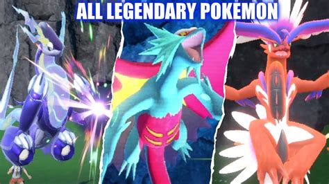 Pokemon Scarlet And Violet All Legendary And Paradox Pokemon Past