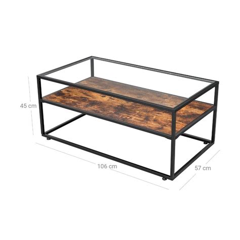 Bragg Milan Rustic Glass Coffee Table Greenleaf Home South Africa