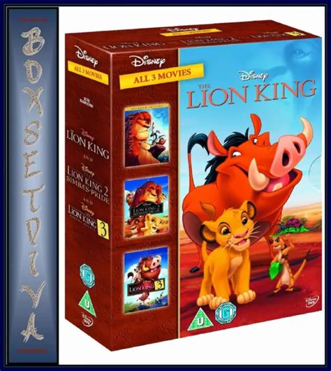 The Lion King Trilogy 1 2 And 3 Brand New Dvd Boxset 3491 Picclick
