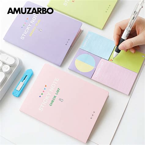 Creative In Colorful Combination Memo Pad Sticky Notes For Office