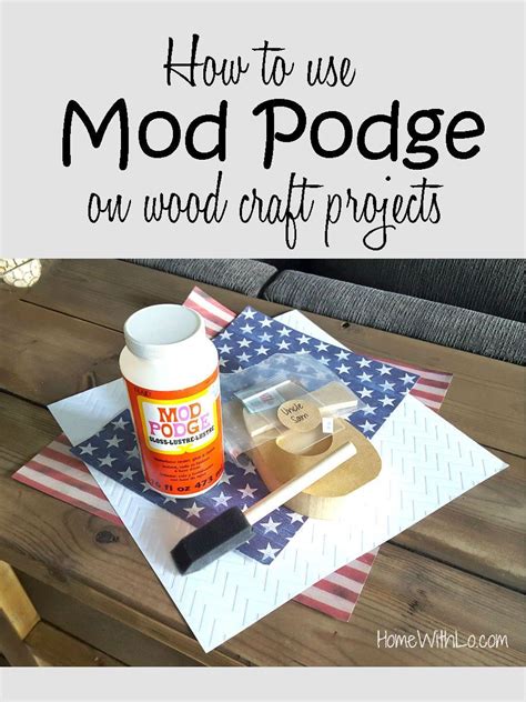 How To Use Mod Podge On Wood Craft Projects With Images Mod Podge