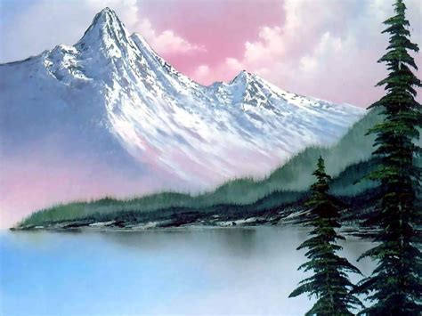 bob ross | Winter landscape painting, Bob ross paintings, Landscape paintings
