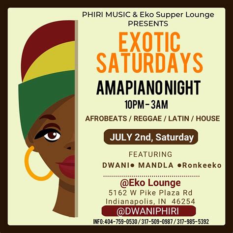 Afrobeats Party Amapiano Night Dwani Eko Lounge Eko African