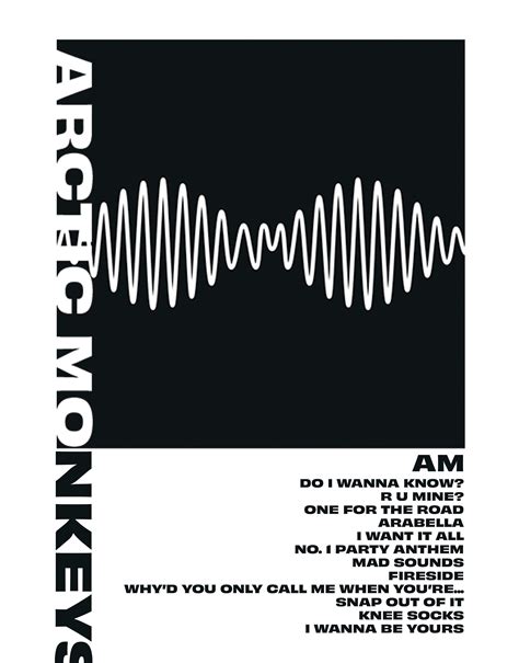 Arctic Monkeys Am 8 X 10 Album Poster Arctic Monkeys Album Cover