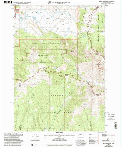 Mount Jefferson Mt Id 1997 24000 Scale Map By United States
