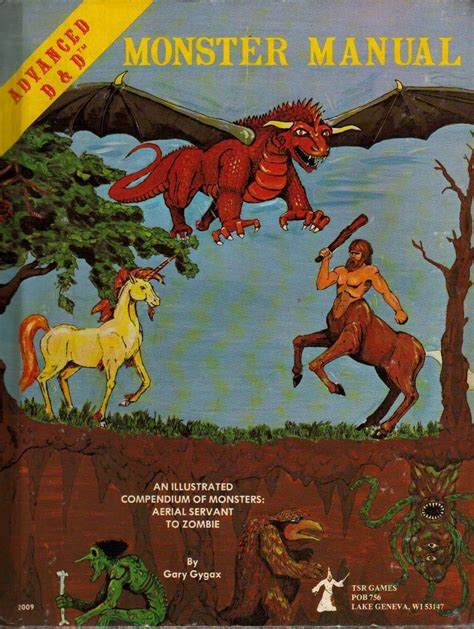 Advanced Dungeons And Dragons 1st Edition Monster Manual The First Adandd