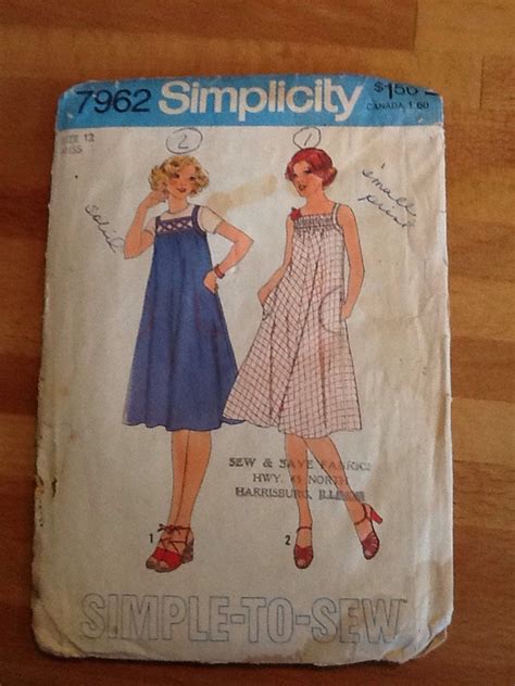 Items Similar To Misses Pullover Dress Or Jumper Pattern On Etsy