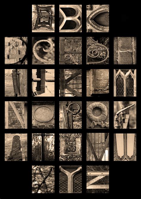 Alphabet Letters Of The Alphabet Made From Objects Found A Flickr