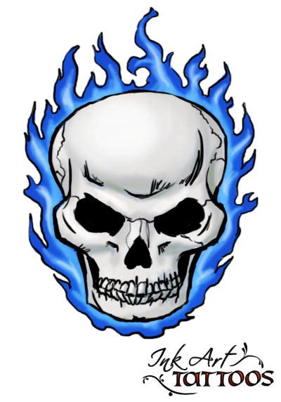 Flaming Skull Drawing At Getdrawings Free Download