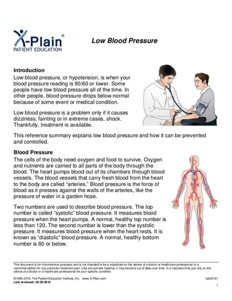 Low Blood Pressure Symptoms Causes And Treatments