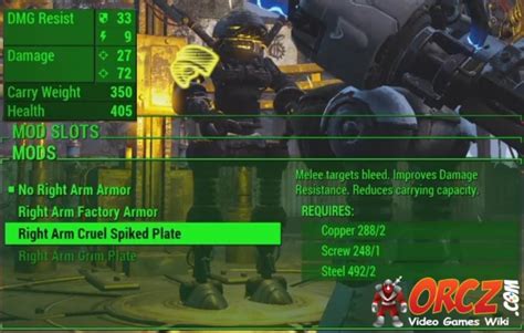 Fallout 4 Right Arm Cruel Spike Plate Orcz Com The Video Games Wiki