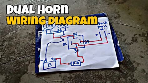 Dual Horn Wiring Diagram Wiring Tips Youtube