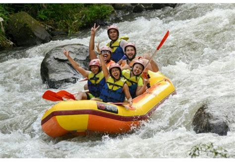 Bali Rafting Adventure With Clean White Water At Ayung River Ubud