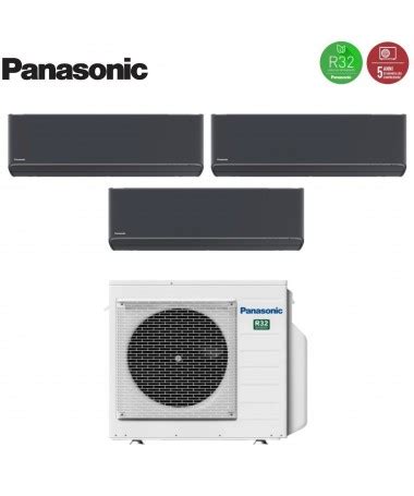 Condizionatore Climatizzatore Panasonic Trial Split Etherea Dark R