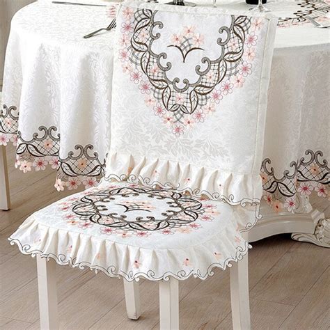 Proud Rose Embroidered Chair Cushion Chair Cover Dining Chair Pad