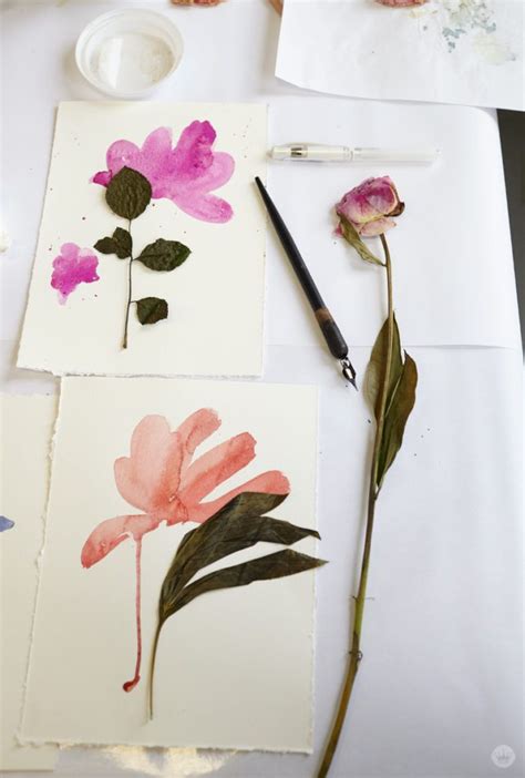 Pressed Flower Ideas From A Hallmark Workshop Thinkmakeshare