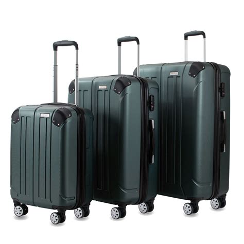 American Green Travel Yukon 3 Piece Tsa Expandable Spinner Luggage
