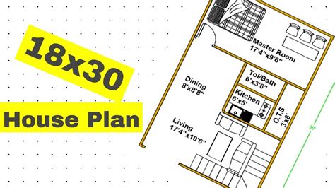 18x30 House Plan Design Single Bedroom 1830 Small Home Plan 50