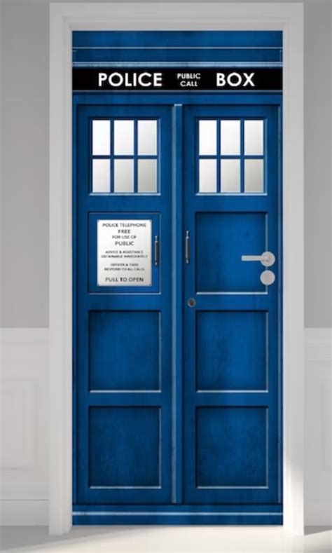 Tardis Door Decal Furniture And Home Living Home Decor Other Home