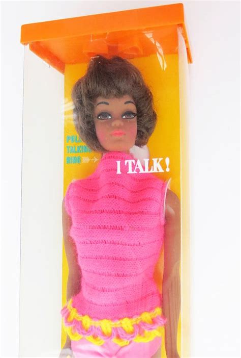 Nrfb 1968 Talking Christie Doll 1126 Mattels First Version Vintage Barbie Hot Pink Outfit Barbie