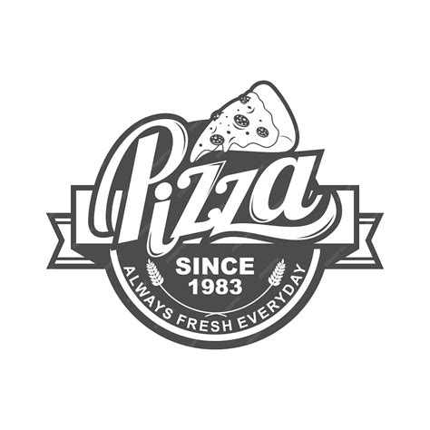 Diseño De Plantilla De Logotipo De Pizza Para Pizzería Vector Premium